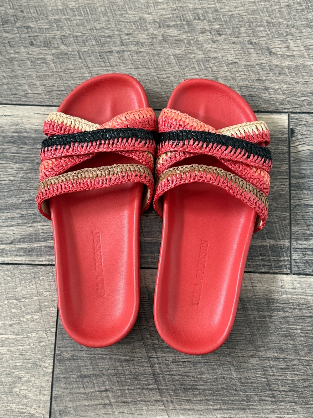 Ulla Johnson Raffia Slide Sandals - Picture 3 of 6